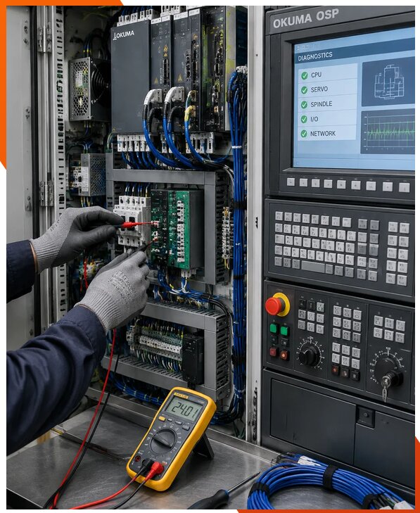 Ремонт систем ЧПУ Okuma OSP в Балтийске